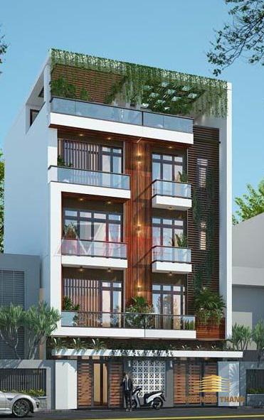 Thiết kế nhà 5 tầng 60m2 hiện đại tối ưu công năng ở Hà Nội PNT5254
