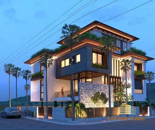 Mẫu nhà biệt thự 3 tầng 2 mặt tiền full bản vẽ mặt bằng và phối cảnh - WEDO  - Công ty Thiết kế Thi công xây dựng chuyên nghiệp hàng đầu Việt Nam