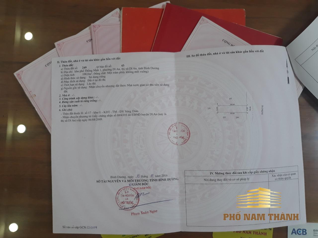 dịch vụ hồ sơ nhà đất Phố Nam Thành
